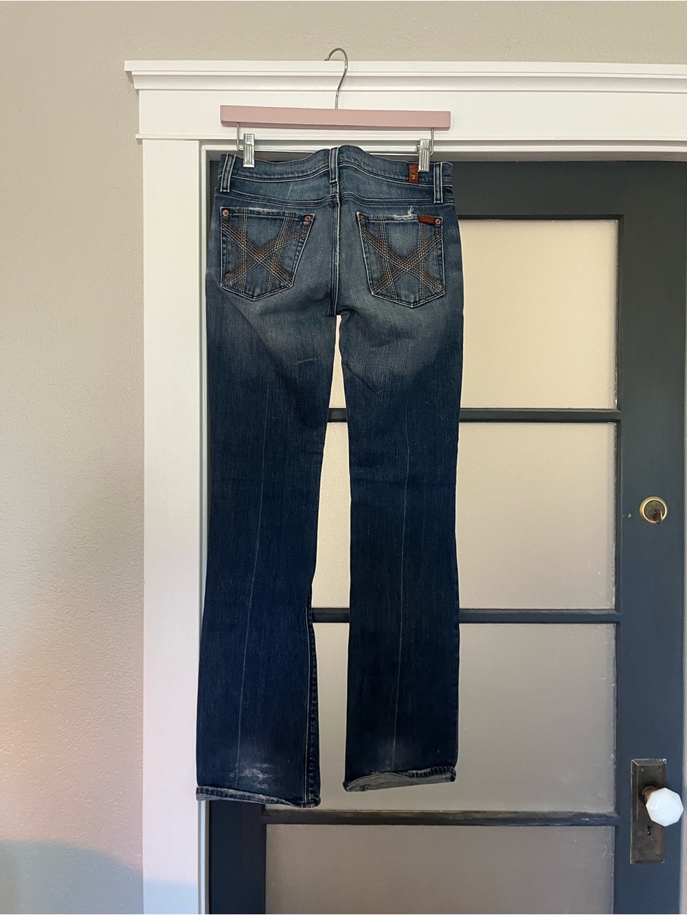 True vintage 7 For All Mankind MIA Bootcut Jeans - Dark Blue